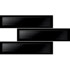 Плитка 8*31,5 Brick Black Bevel